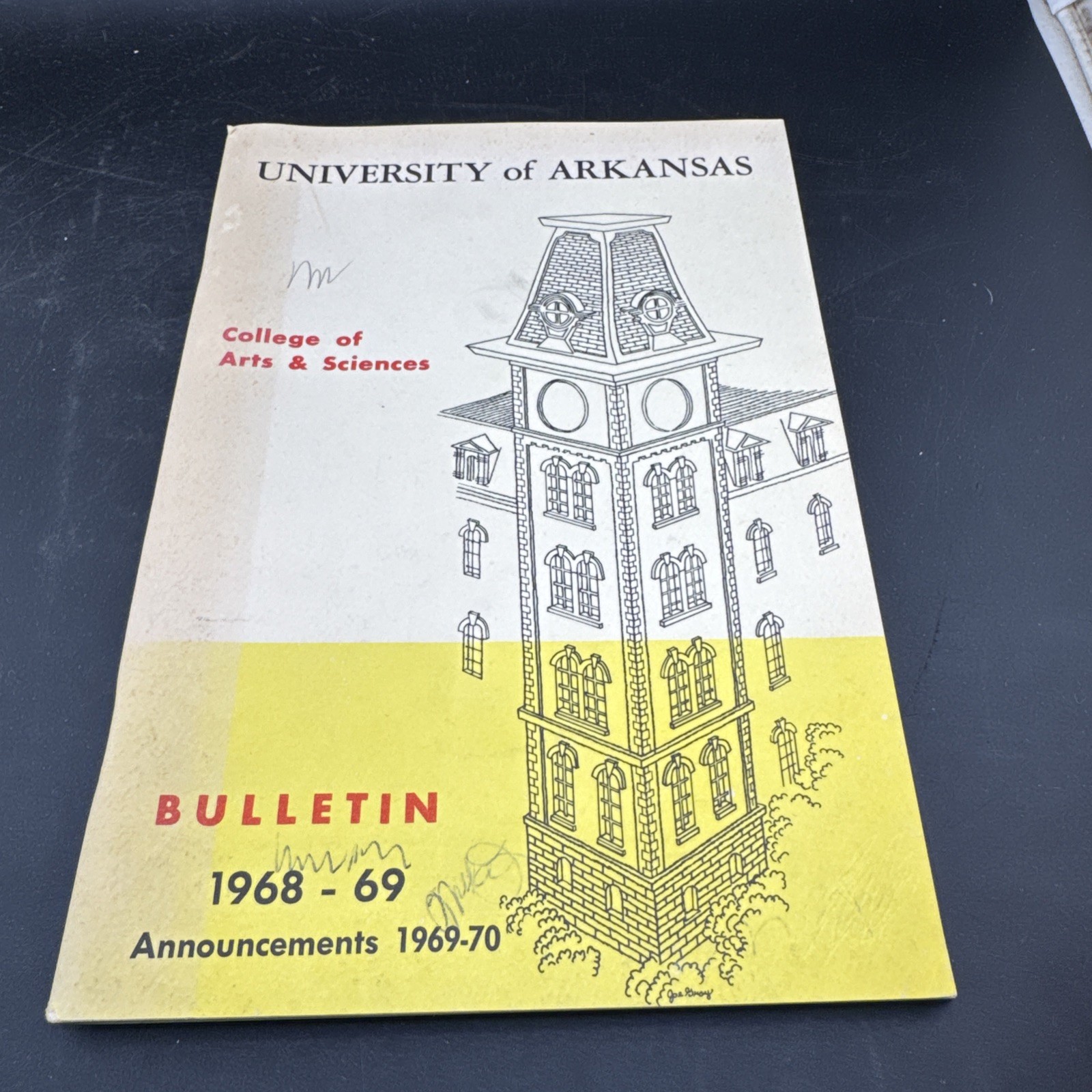 1968-1969 University of Arkansas College of Arts & Sciences Bulleti