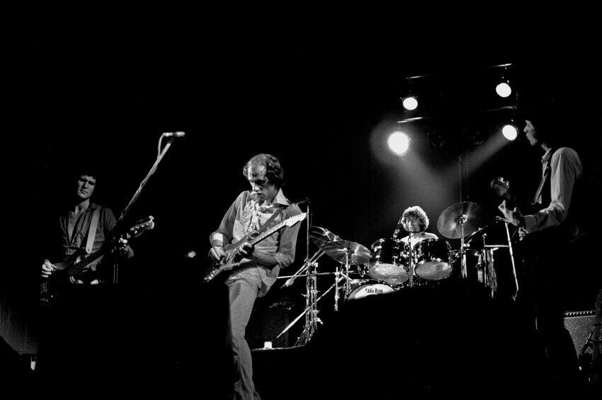 MARK KNOPFLER DIRE STRAITS CONCERT ICONIC B/W ON STAGE 24x36 inch Poster