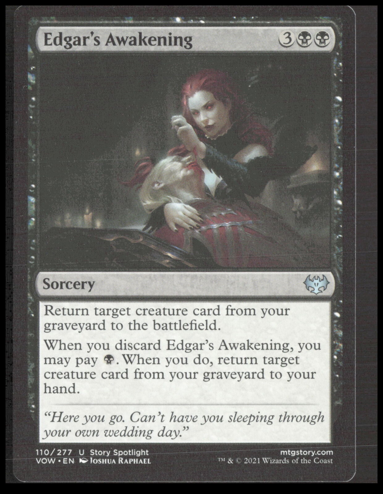 MTG Edgar\'s Awakening 110 Uncommon Innistrad: Crimson Vow Card CB-1-2-A-29
