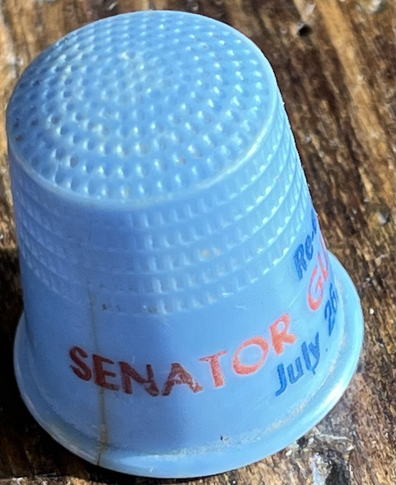 1960 RE-ELECT SENATOR GUY H. “MUTT” JONES  Arkansas Political Campaign Thimble