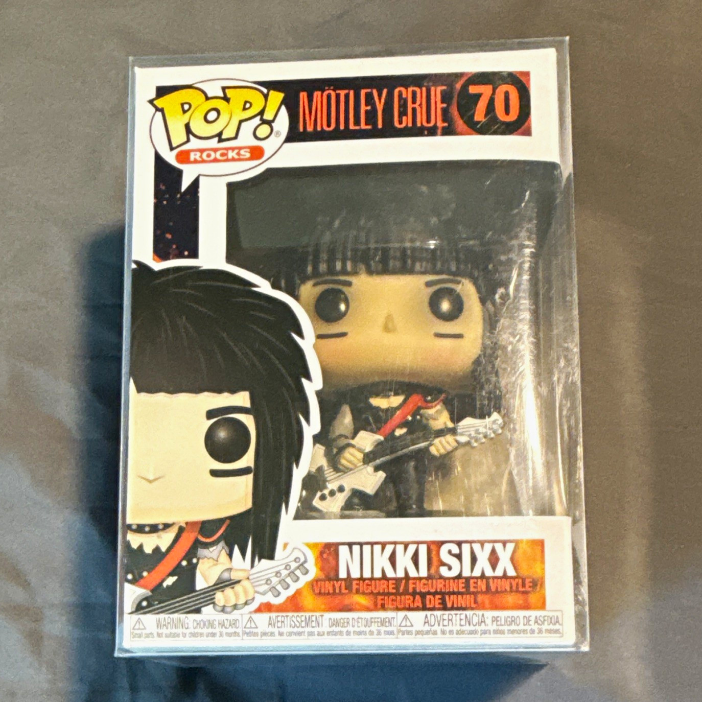 Funko Pop Rocks Mötley Crüe Nikki Sixx Pop Vinyl Music Figure #70
