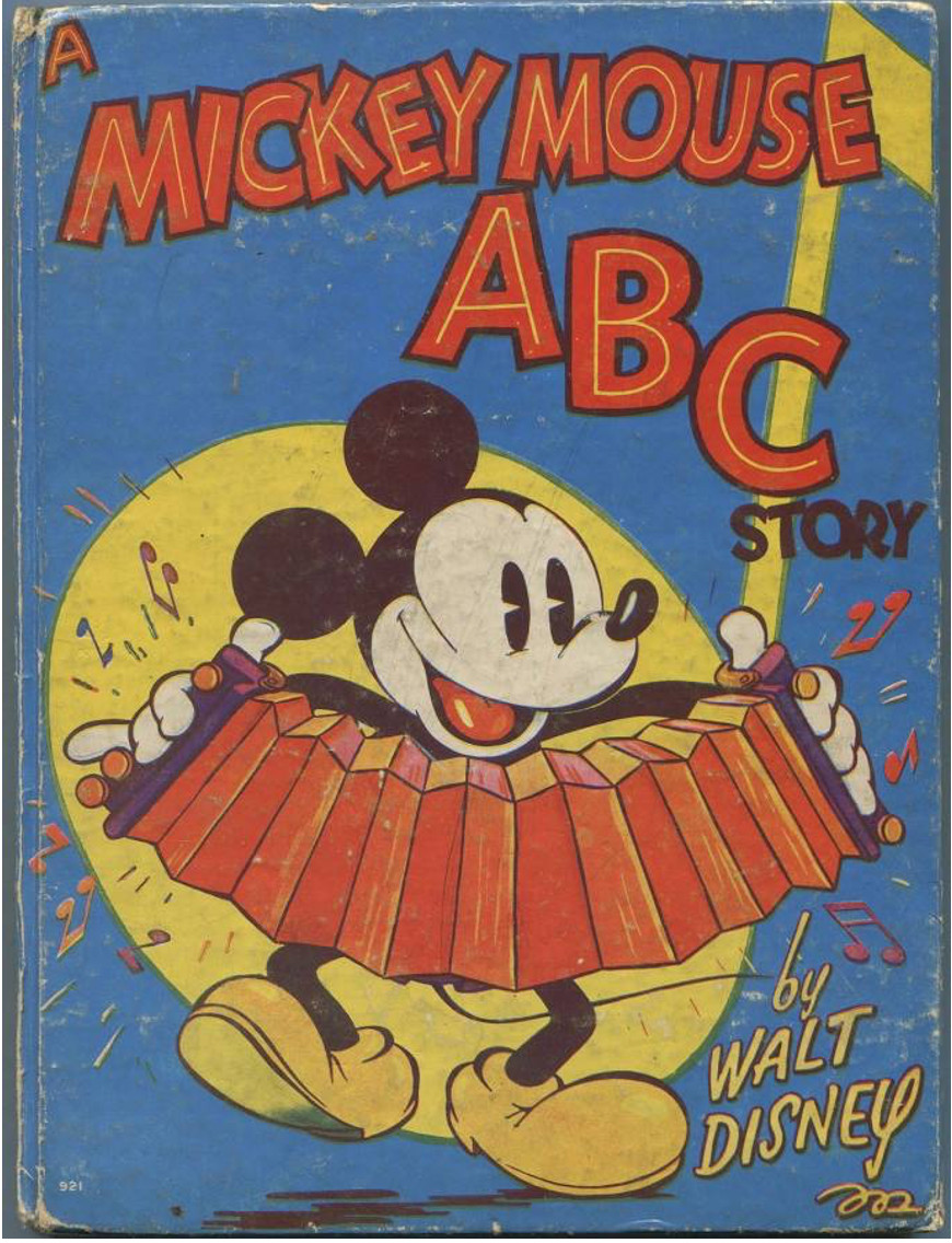 RARE 1936 A Mickey Mouse ABC Story by Walt Disney Antique Book
