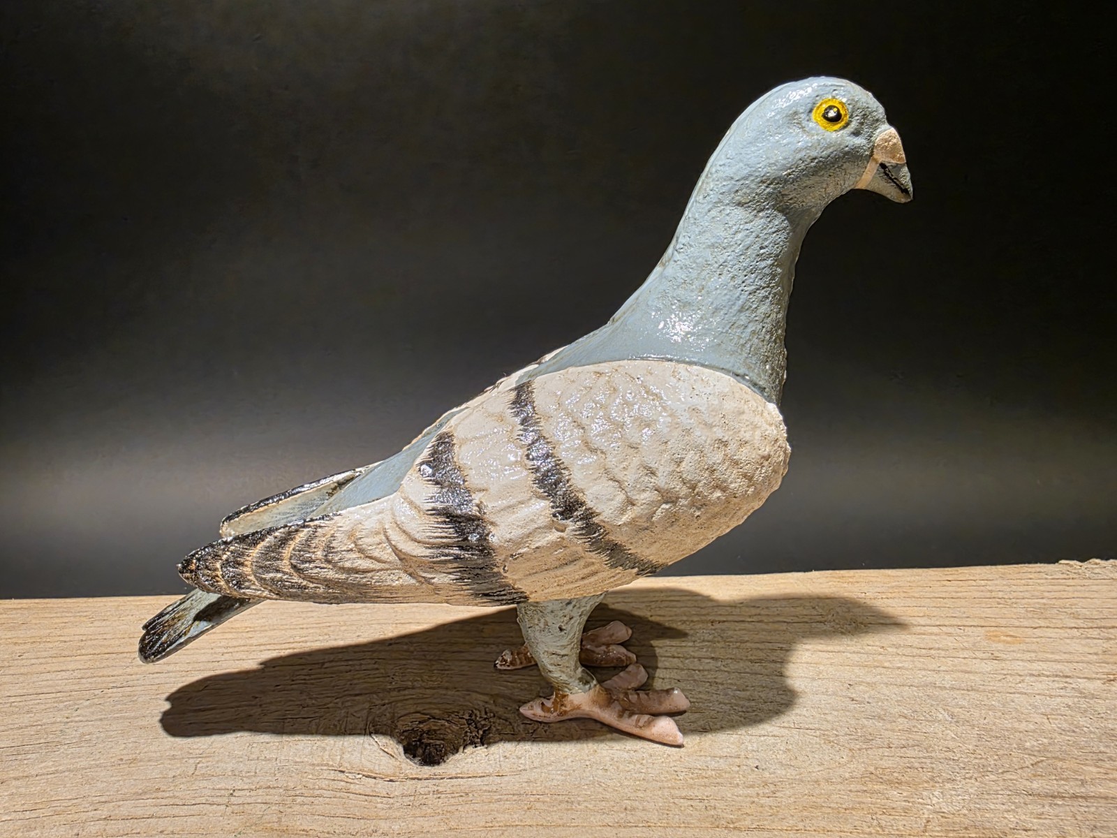 Antique Vintage Style Cast Iron Pigeon Decoy