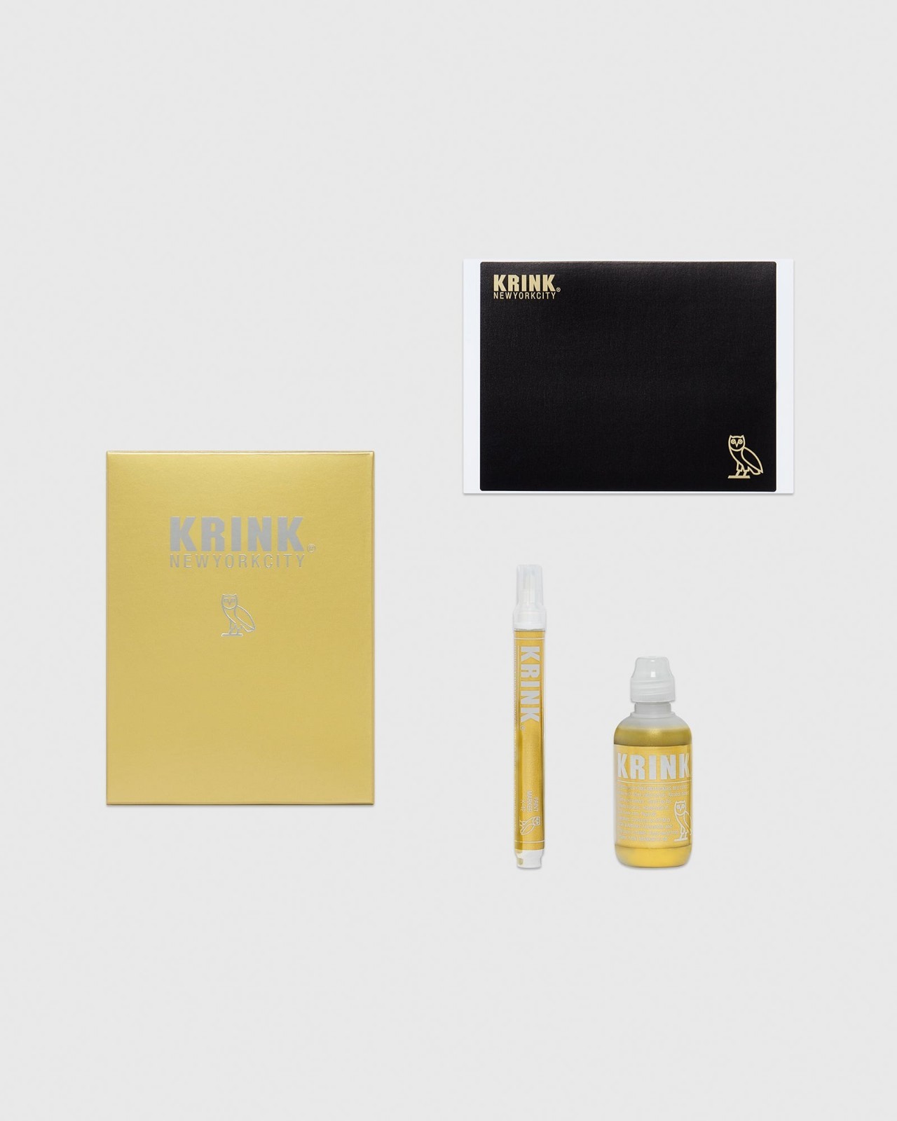 OVO Octobers Very Own x KRINK Limited Edition Gold Marker + Sticker Set (NEW)