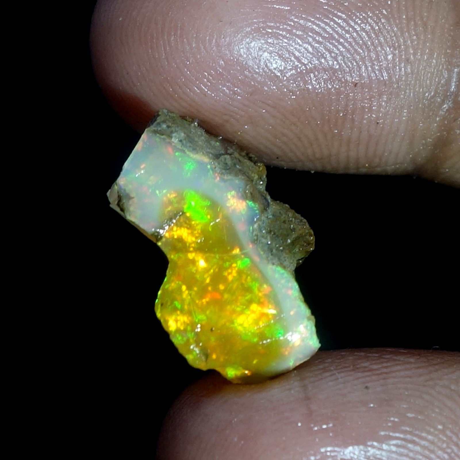 Large Opal Rough 11.00 Carat Natural Ethiopian Oil Opal Raw, Fire Opal Gemstone