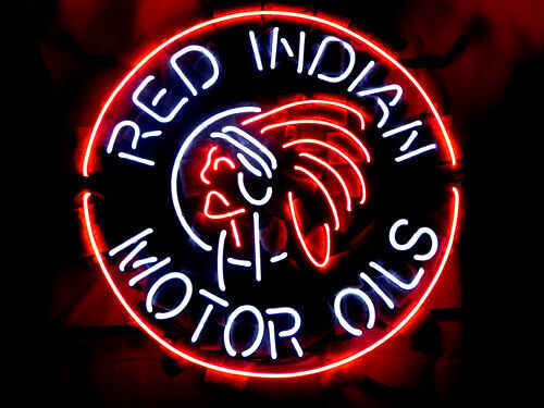Red Indian Motor Oils Gasoline 24