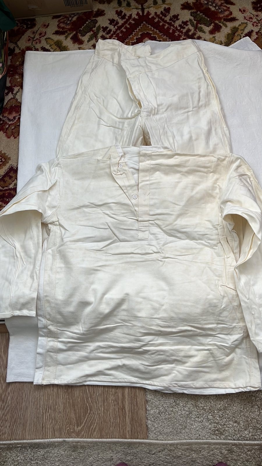 Set Soviet Military Summer Soldier's Underwear White Shirt, Underpants Size 50
