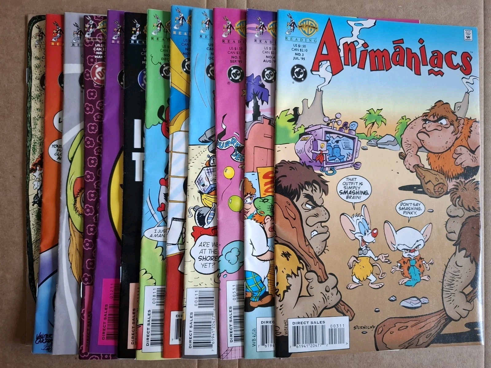 Lot x12 Animaniacs 3-8 11-15 18 DC Comics 1995 Pinky and the Brain 4 5 6 7 10