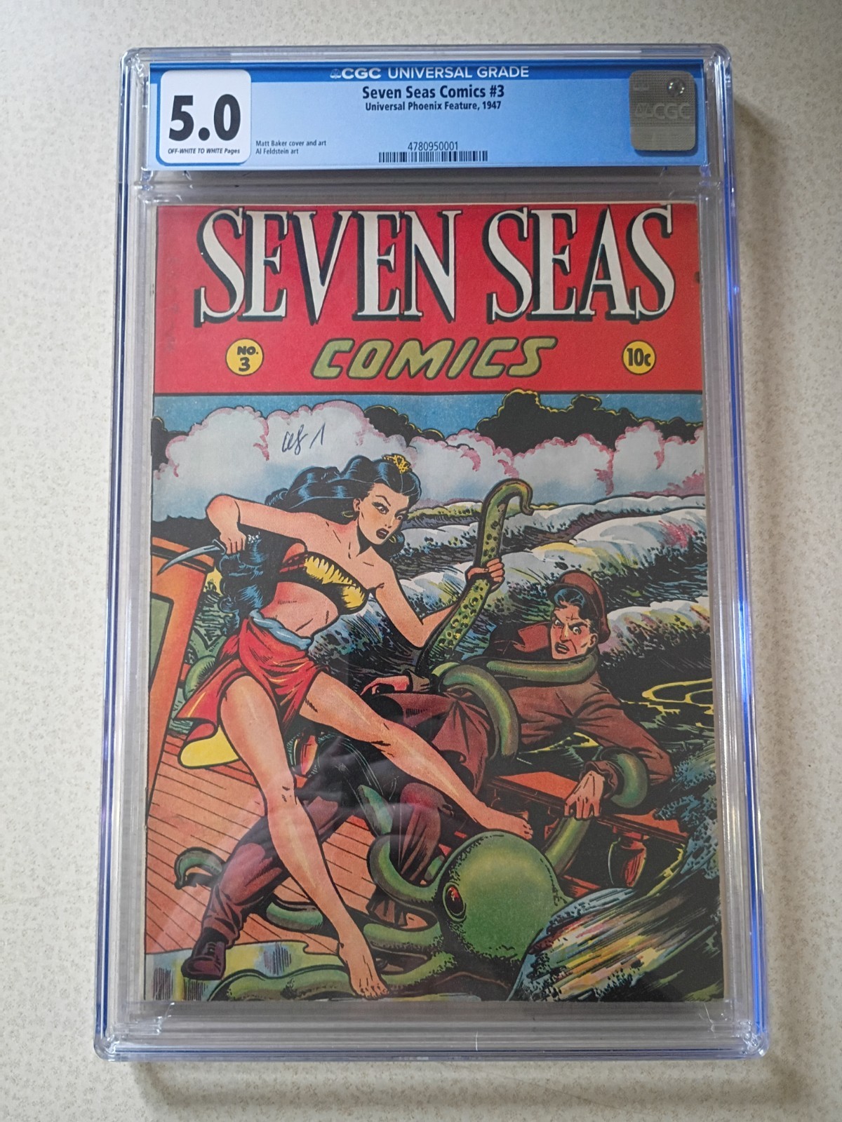 Seven Seas Comics 3 1947 CGC 5.0