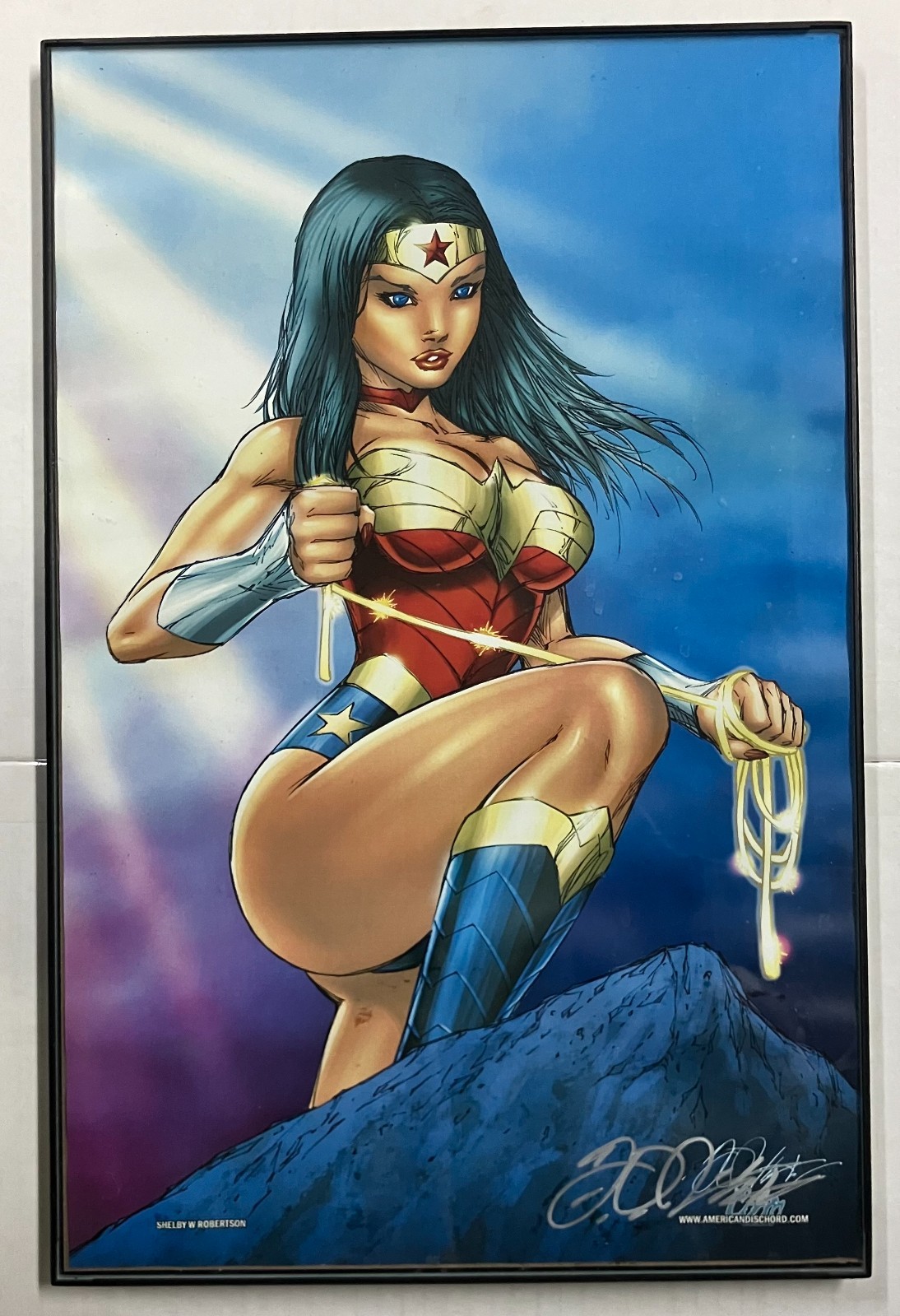 WONDER WOMAN Framed Canvas Art Print, 12x18 WONDER WOMAN Framed Canvas Art Print, 12x18