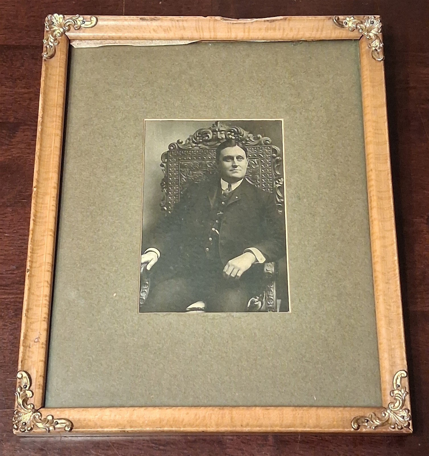 Antique John Honey Fitz Fitzgerald ? Portrait Photo JFK Grandfather Boston Mayor