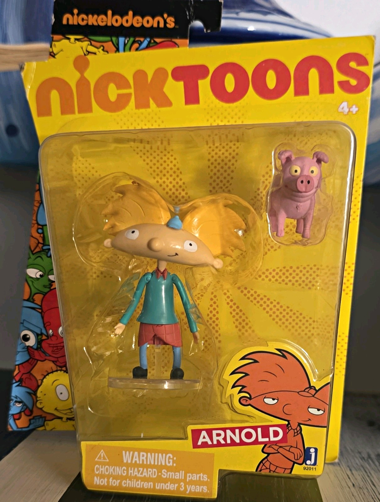 Nickelodeon Hey Arnold Nicktoons Arnold Figure Accessory NIP Plastic 2012