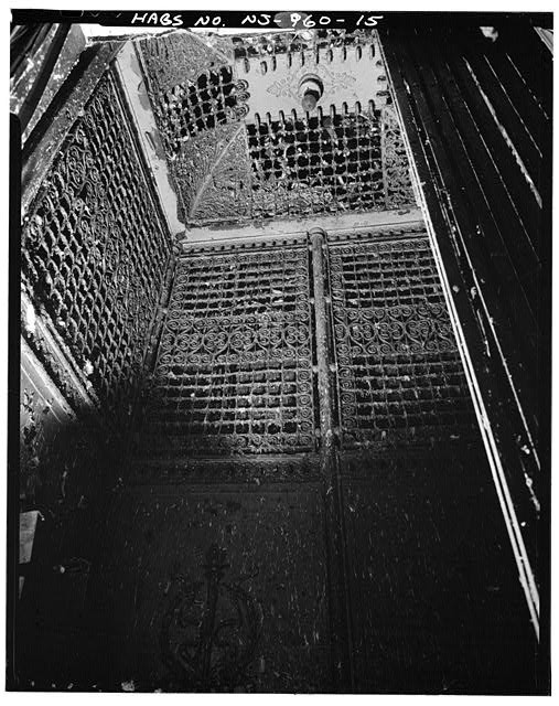 Photo:Trenton NJ Trenton House Hotel 1900s Elevator Cab Grillwork Interior