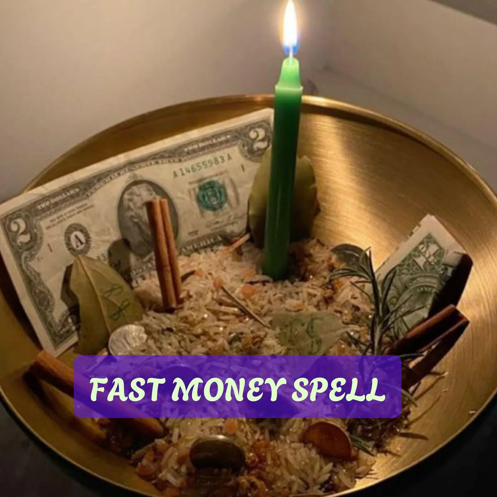 Fast Money Spell - Attract Cash Flow & Instant Financial Abundance, Powerful Wea
