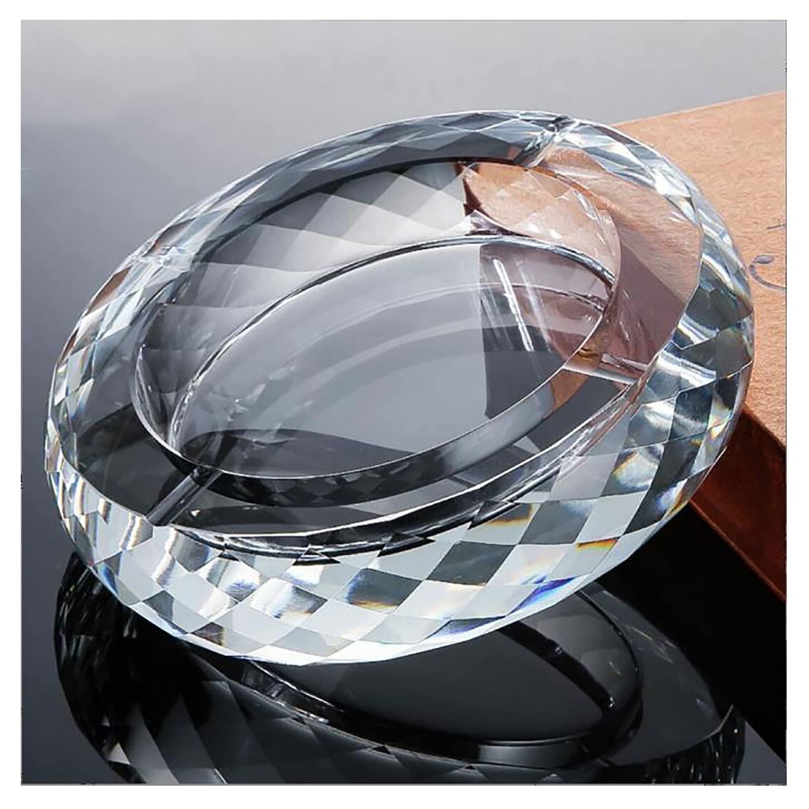 Rxcvkmw Crystal Glass Ashtray