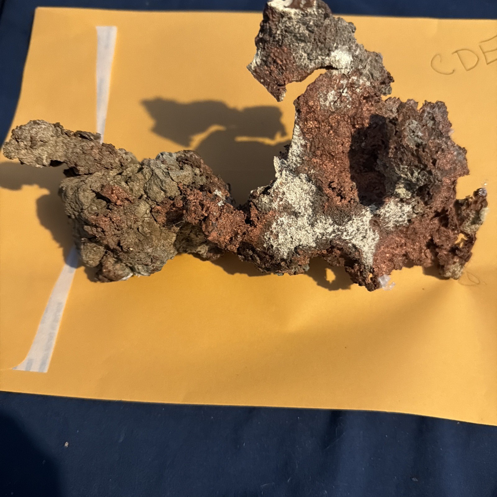 3 Lb Silver Copper Specimen Iroquois Mine Keweenaw Michigan Mi Cde 