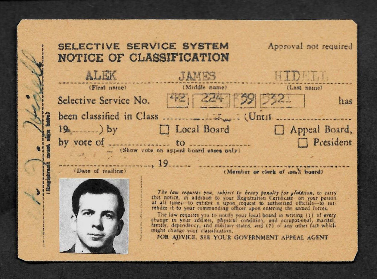 Lee Harvey Oswald Fake ID Reprint On Genuine Original Period 1963 paper