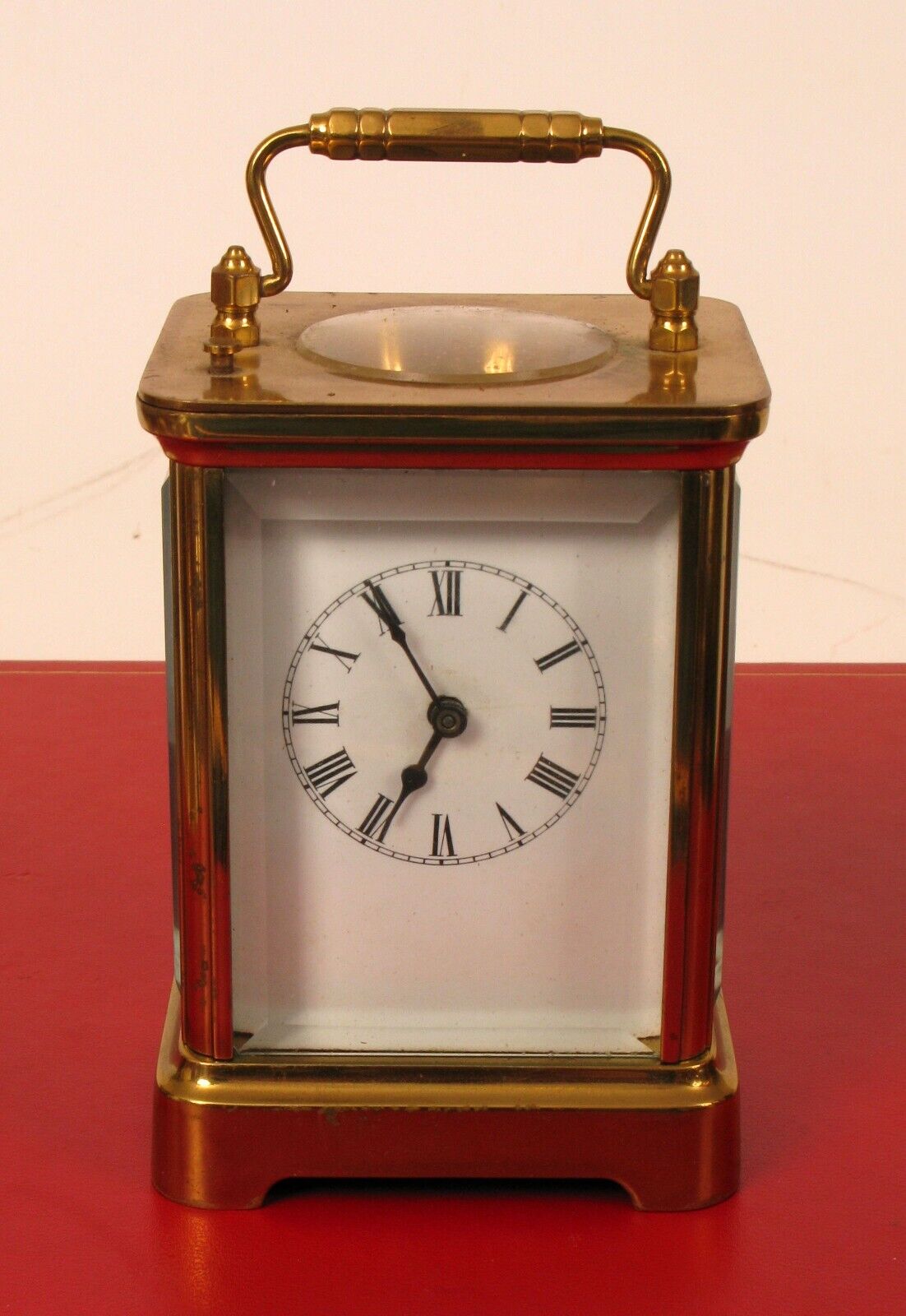 ANTIQUE 1891 WATERBURY CARRIAGE CLOCK - NOT WORKING - FOR REPAIR 