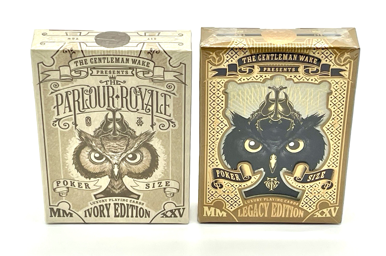 Parlour Royale Ivory & Legacy Gentleman Wake Stockholm 17 Playing Cards Sealed