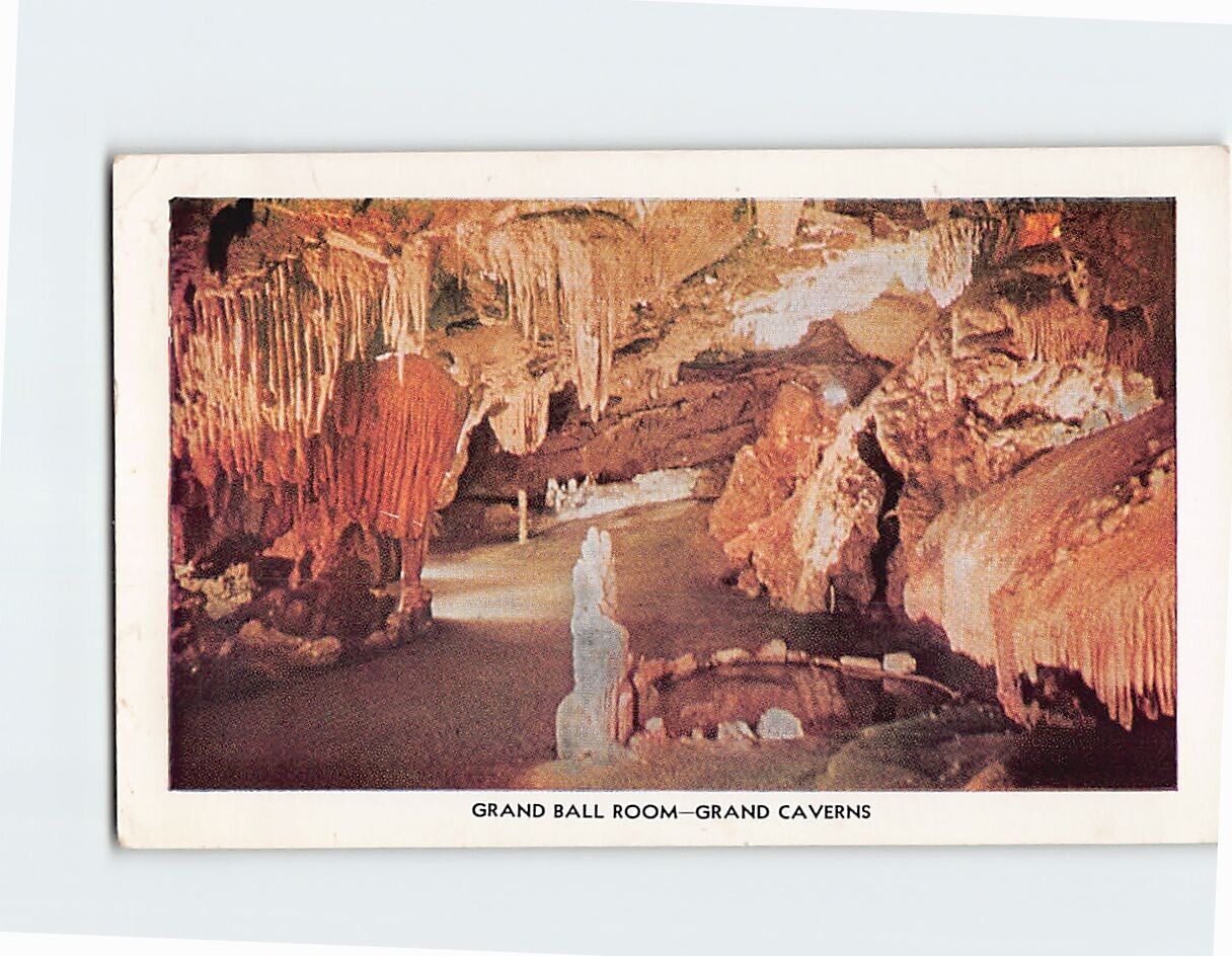 Postcard Grand Ball Room Grand Caverns Grottoes Virginia USA