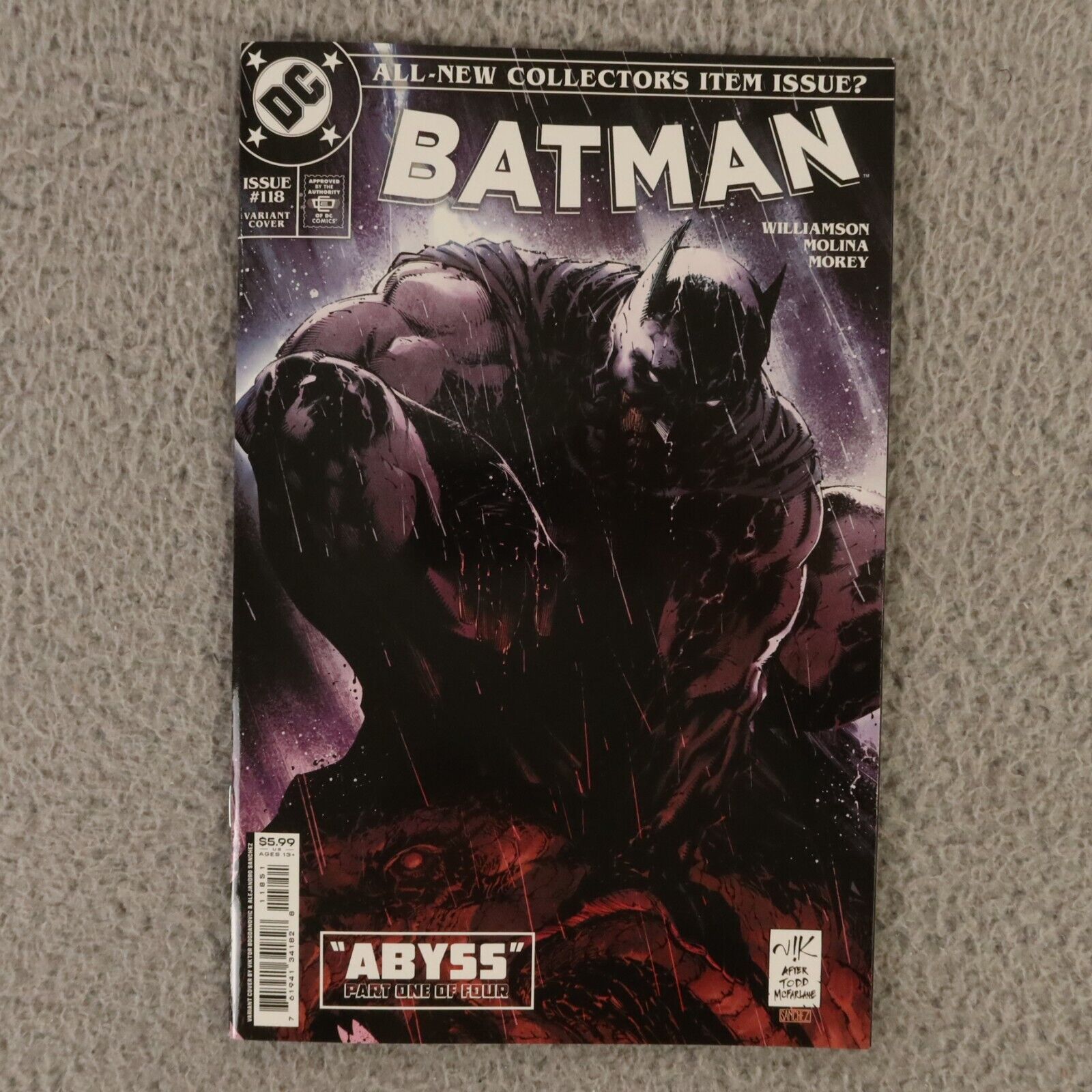 Batman #118 2021 1st App of Abyss Cover E Viktor Bogdanovic DC Unread NM