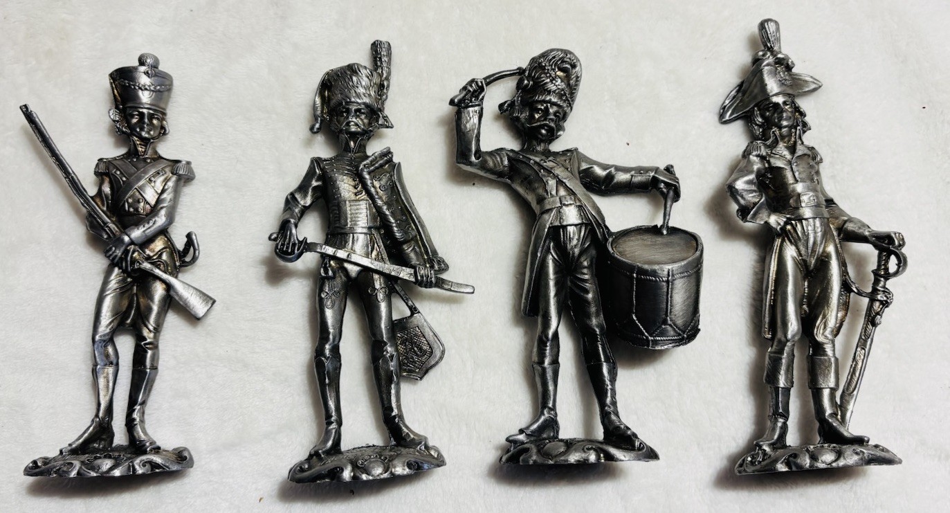 Mid 20th Century Metal (Pewter) Napoleonic French France Soldiers,Drummer-lot 4