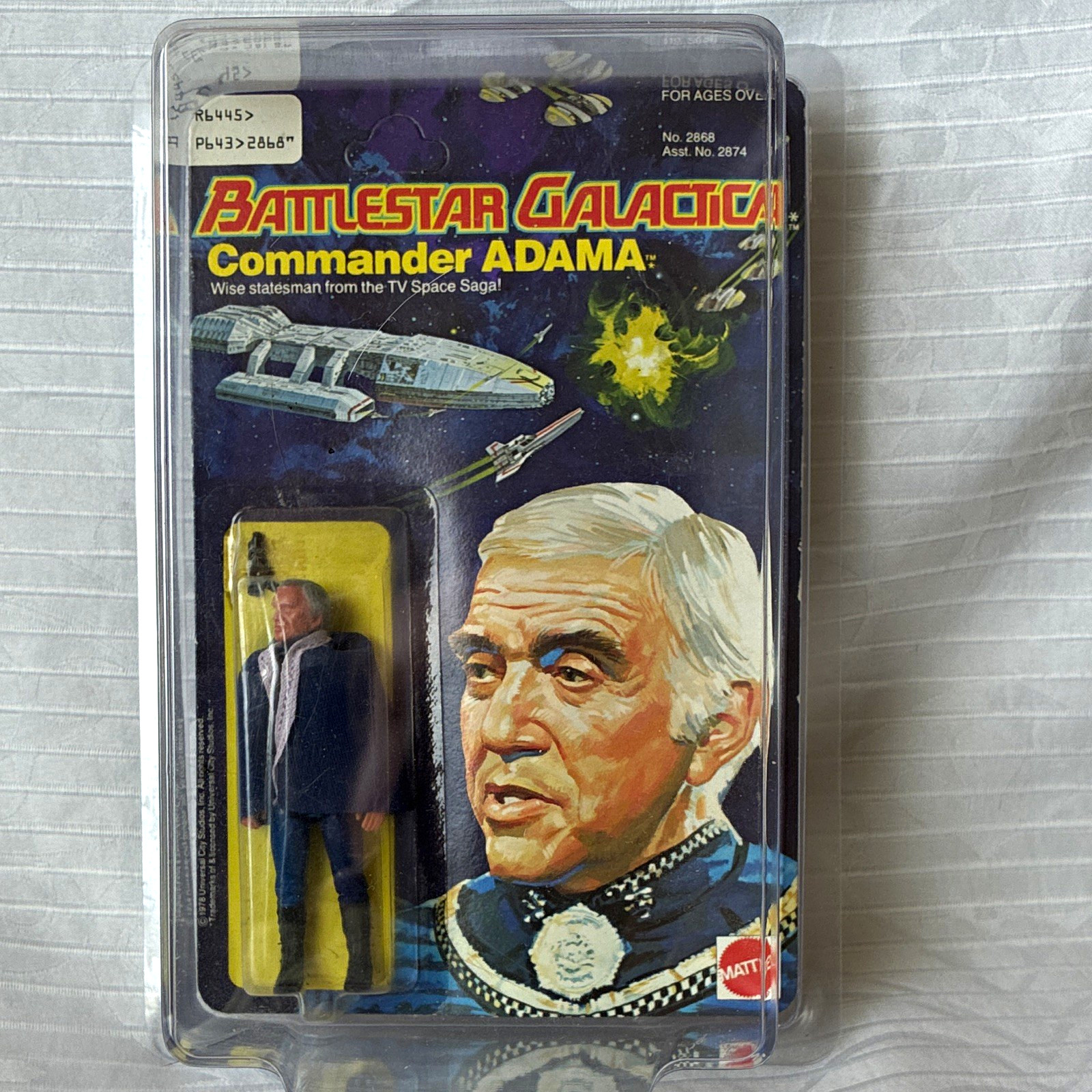 Mattel 1978 Battlestar Galactica Vintage Commander Adama Action Figure