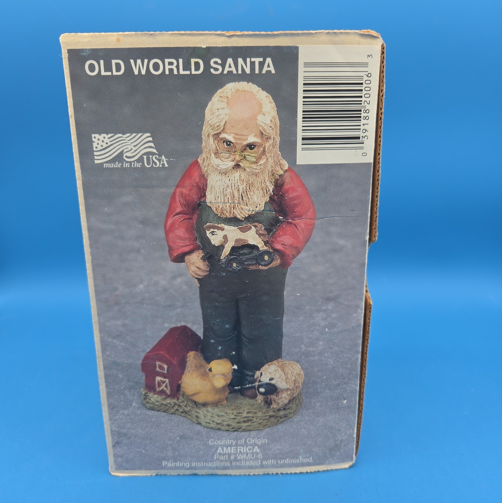 Old World Santa America WMU-6 Ready to Paint Resin Figurine Vtg 90\'s Old World Santa America WMU-6 Ready to Paint Resin Figurine Vtg 90\'s
