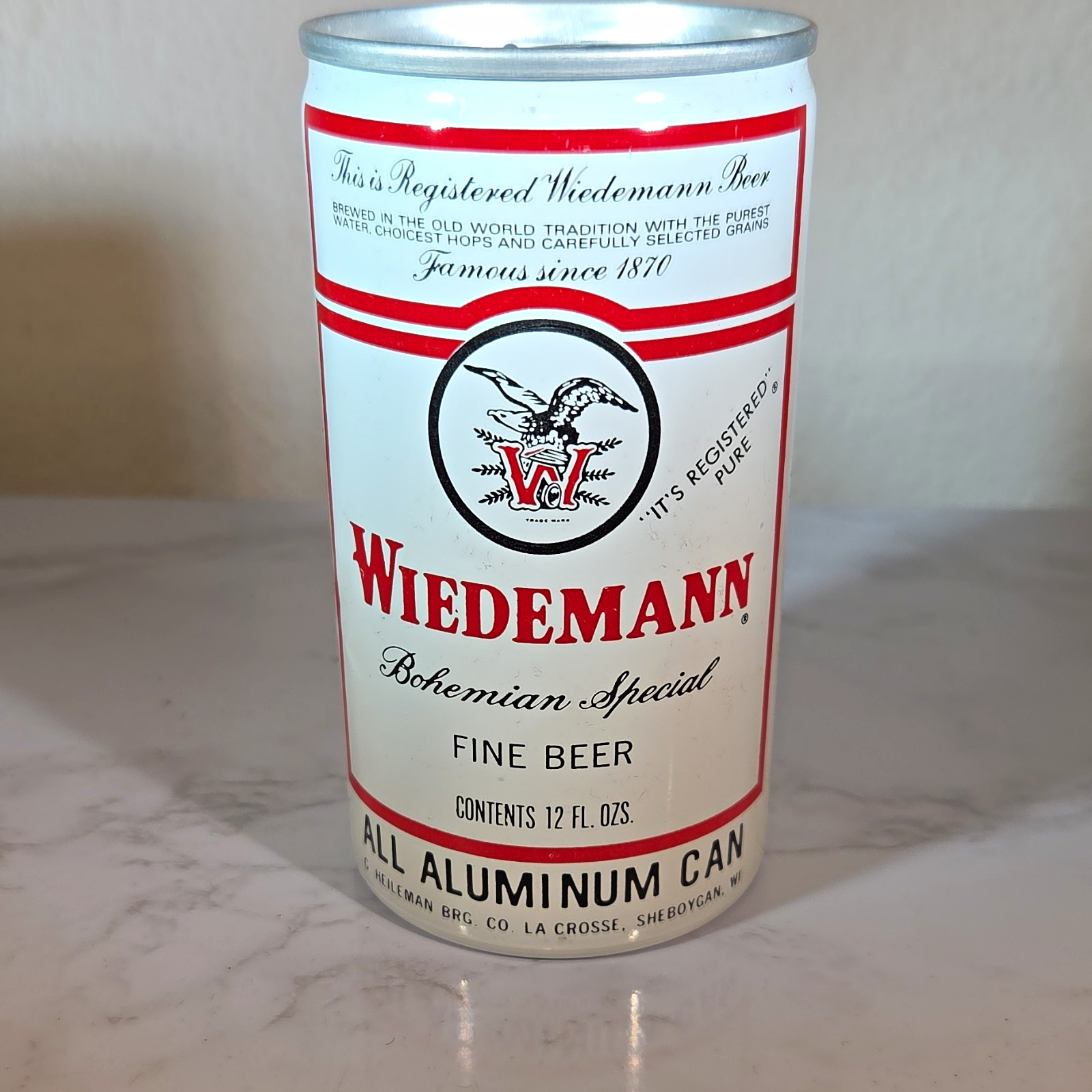 Wiedemann Bohemian Special Fine Beer Pull Tab 12 fl oz Aluminum Can
