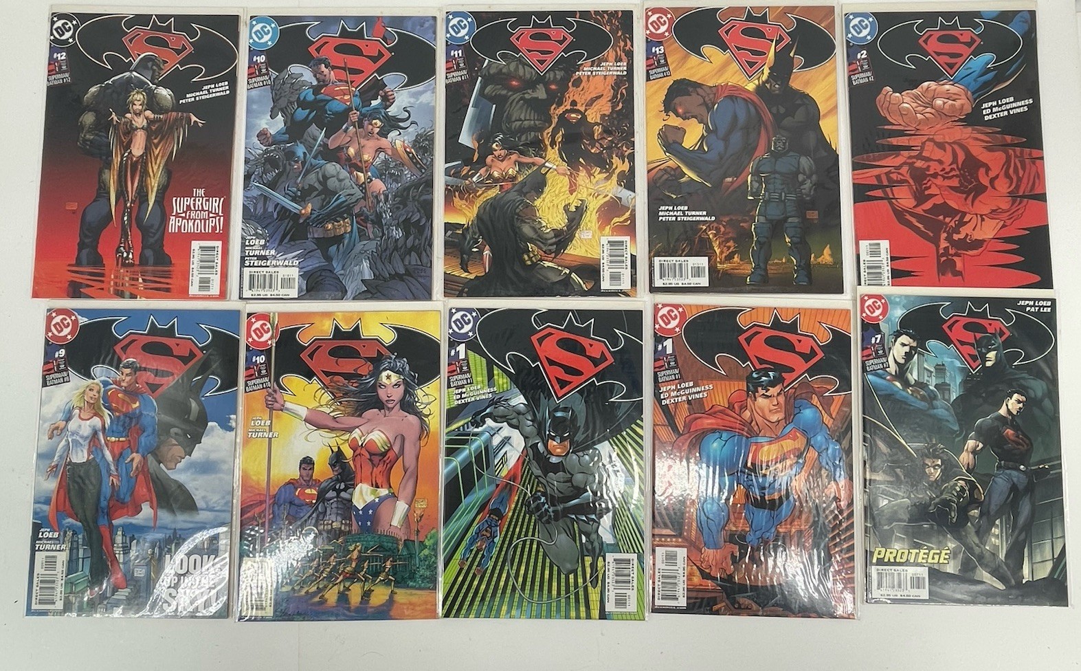 Superman Batman DC Comics Lot of 10 #1-13 2003 Jeph Loeb Michael Turner #13