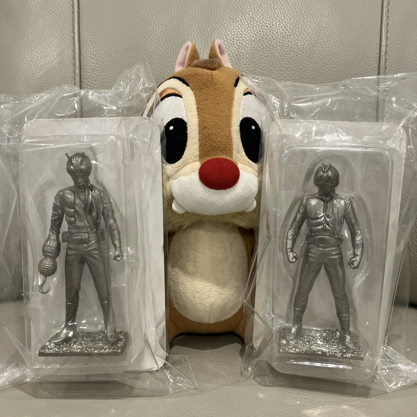 Kamen Rider Double Die Cast Metal Figure (Riderman & Takeshi Hongo) Tokusatsu