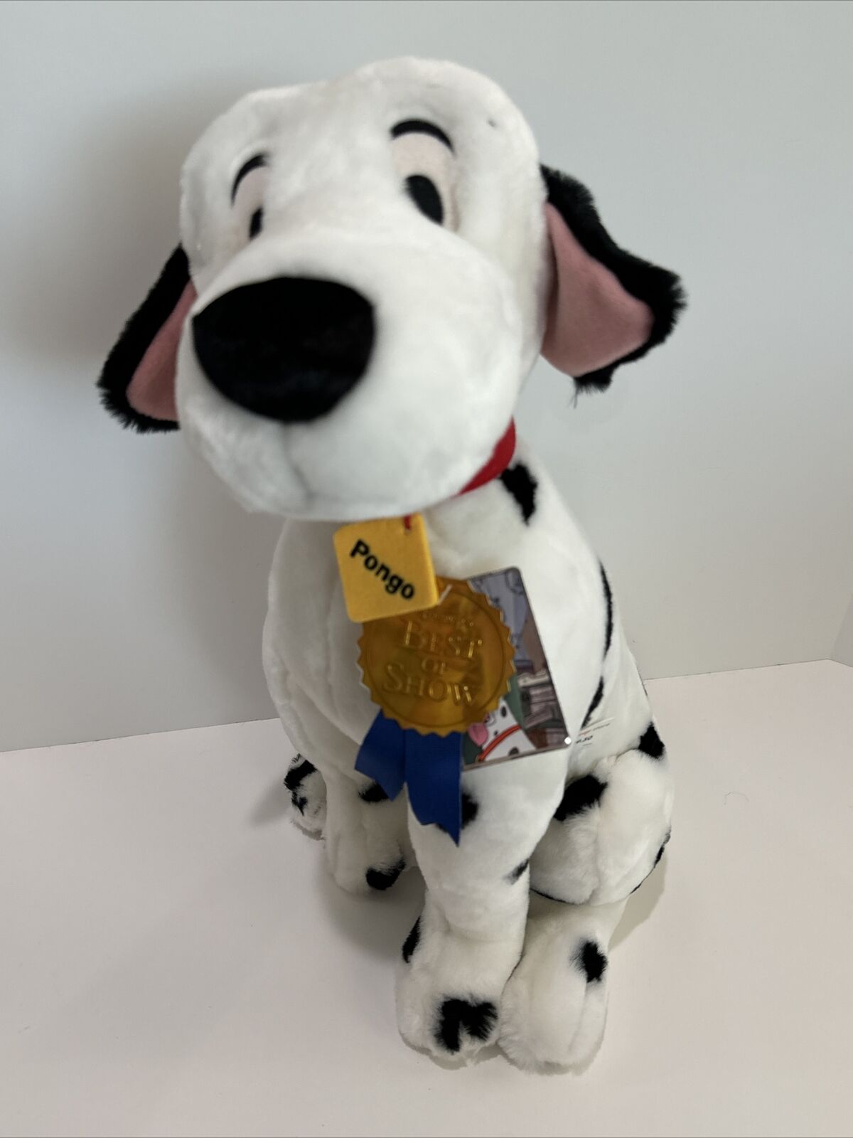 Disney Store Best Of Show 101 Dalmatians Pongo the Dog 16” Tall Plush - w/ Tags
