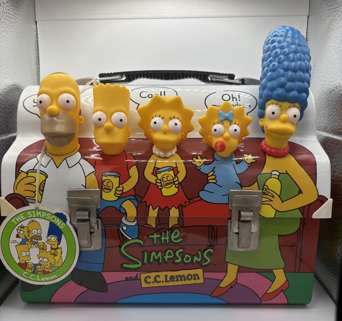 RARE THE SIMPSONS C.C.Lemon Lunch Box Japanese Import Bart Lisa Homer Maggie