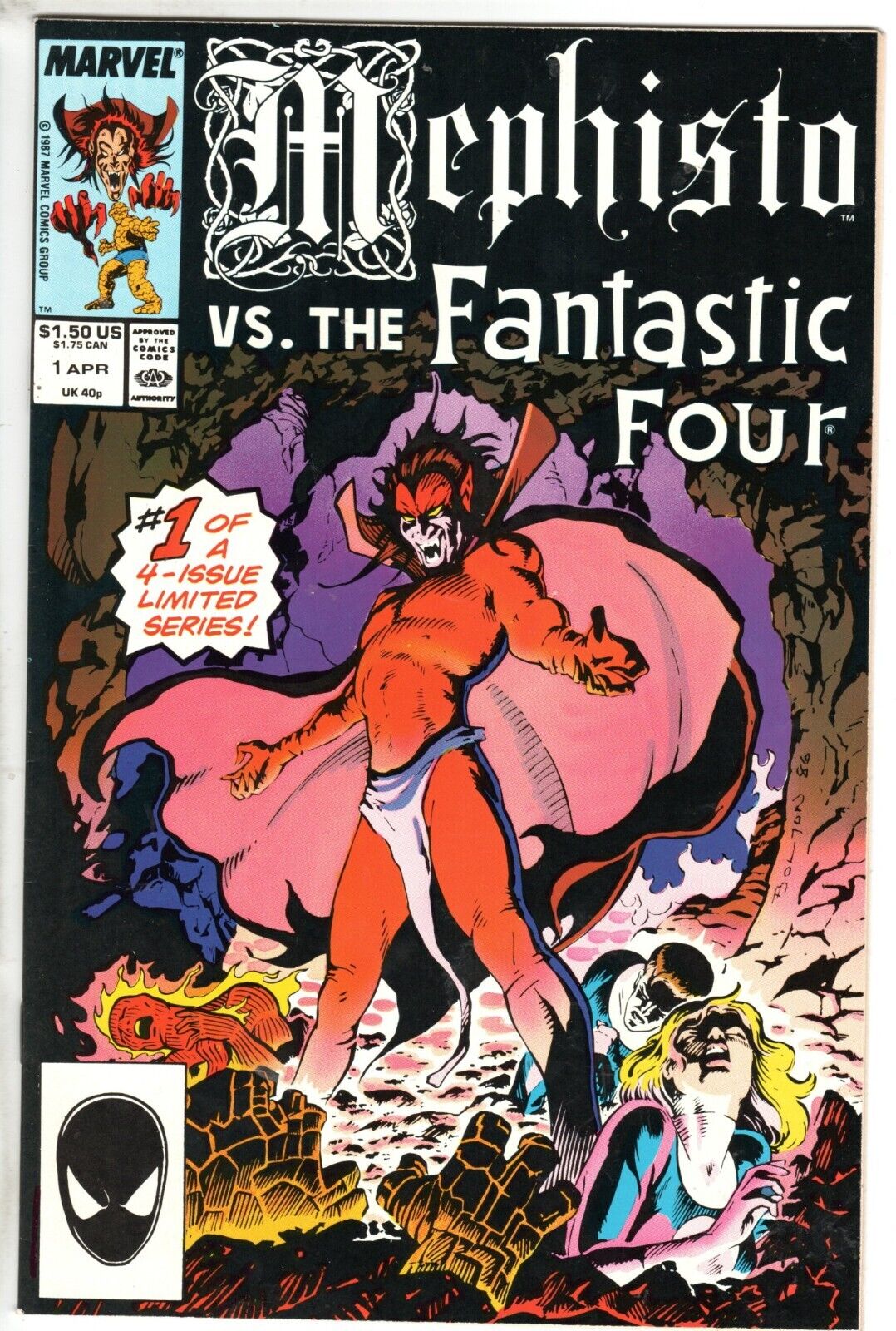 Mephisto vs. Fantastic Four #1, Near Mint Minus Condition