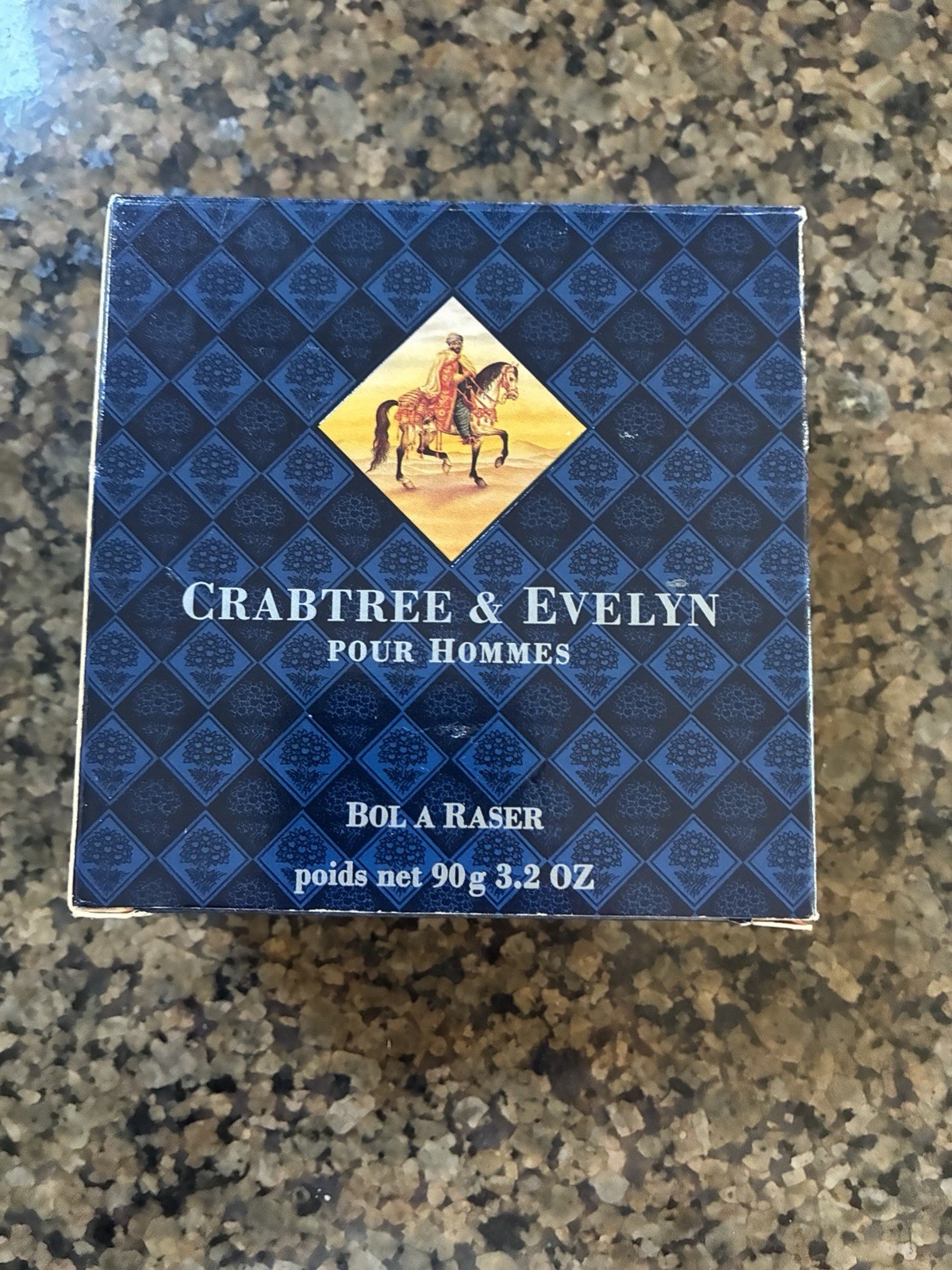 Vintage Crabtree & Evelyn Shaving Soap bowl 3.2 oz 90g London Wooden Basin 