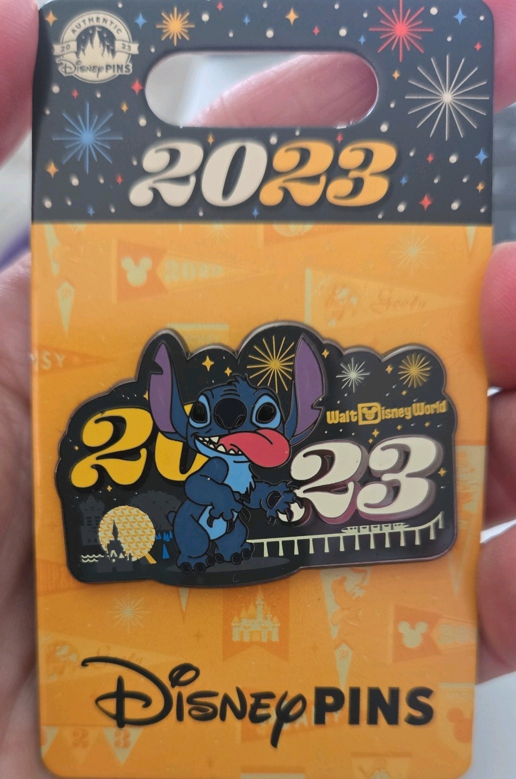 Disney Pin Stitch 2023 WDW Epcot Fireworks 