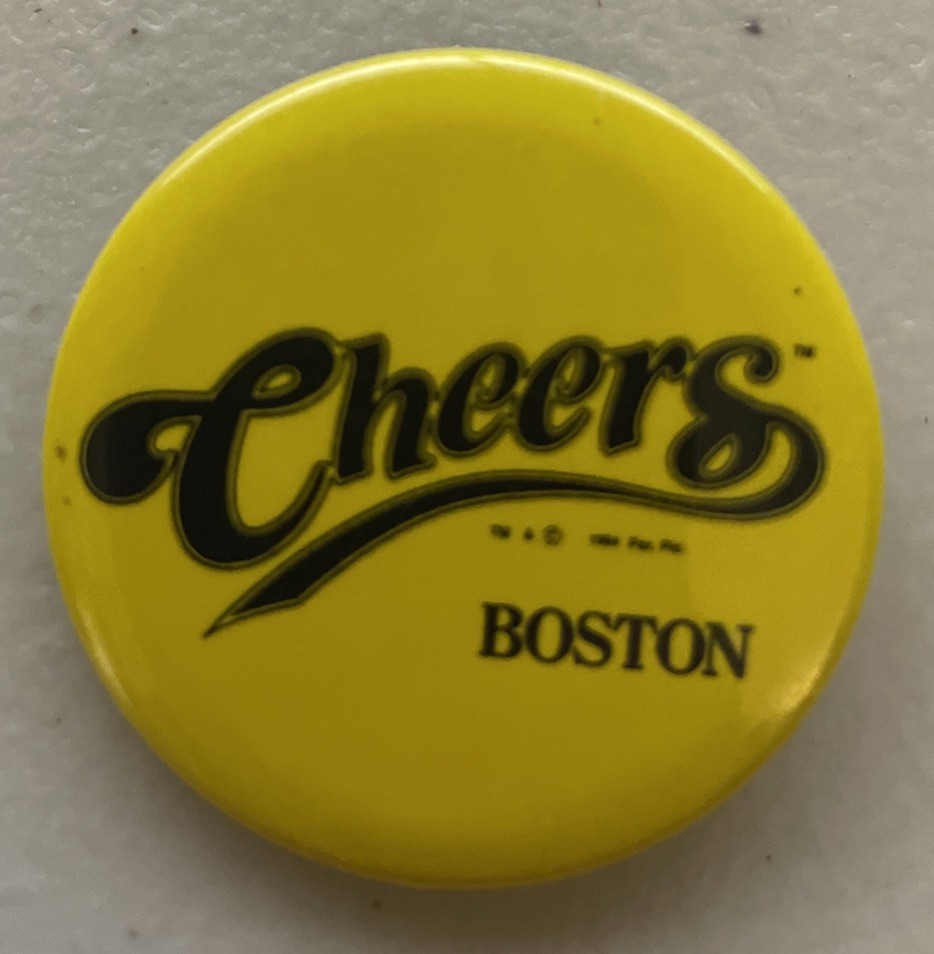 lapel pin Vintage Cheers Boston 1994 Pinback Pin Button tv show BAR