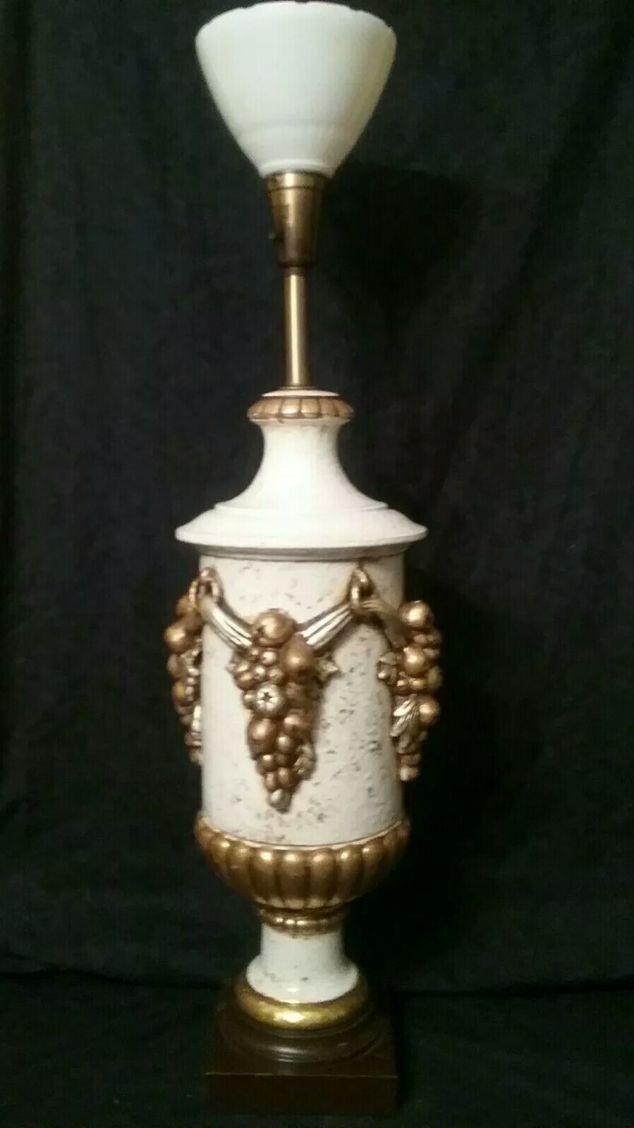 NARDINI STUDIO Hollywood Regency NeoClassic Ceramic Table Lamp Floor White Gold