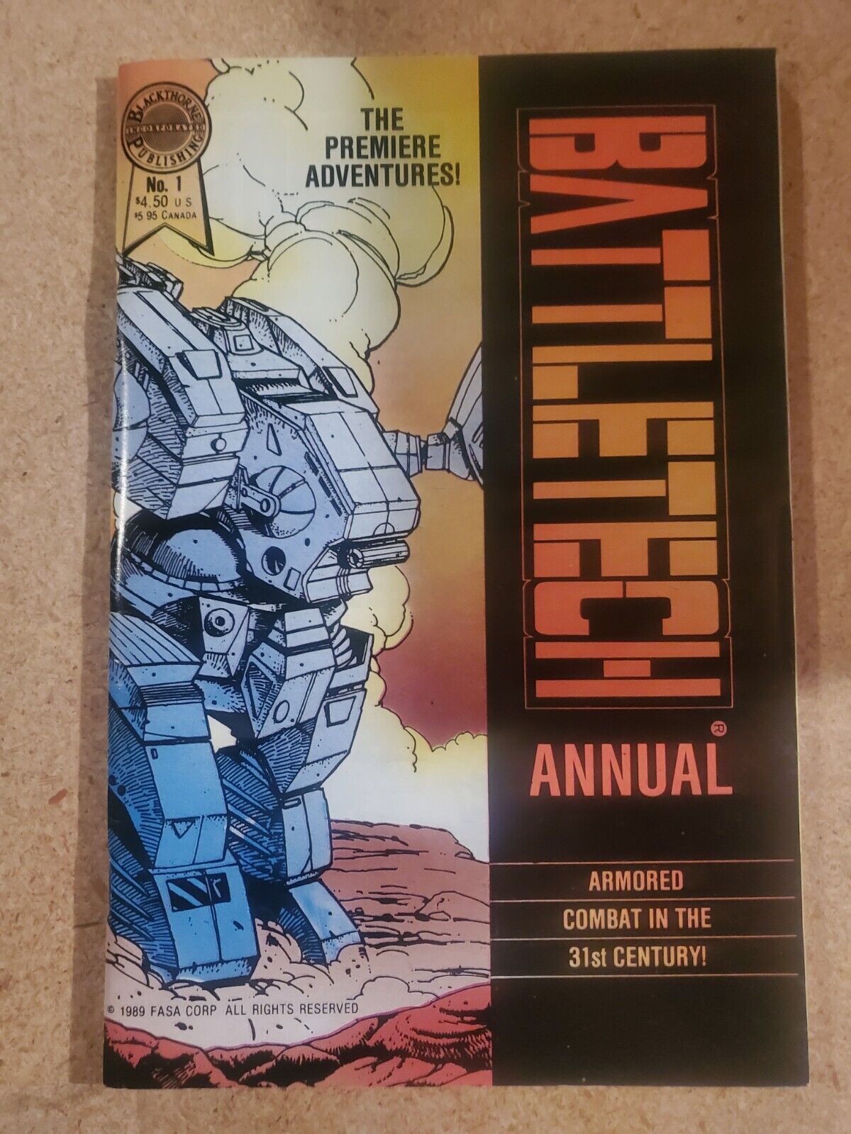 BattleTech Annual #1 FN The Premiere Adventures - Blackthorne Publishing 1989