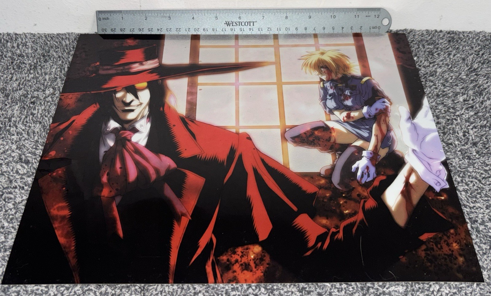 Hellsing: Alucard & Seras - CEL High-Gloss Poster Card 14” x 11” Suncoast Promo