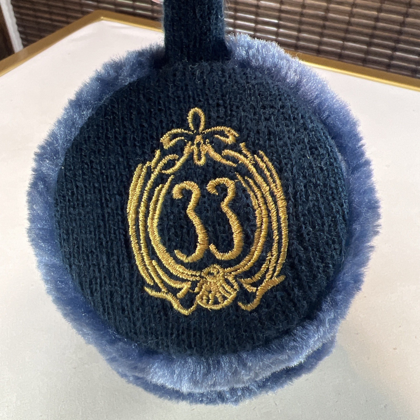 Disney Club 33 Blue Ear Muffs Exclusive - CLEAN - Preowned. RARE