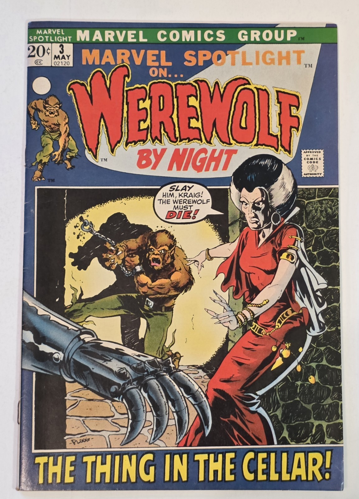 Marvel Spotlight On Werewolf By Night 2nd App. #3 FN 1972 Mike Ploog Bronze Age 