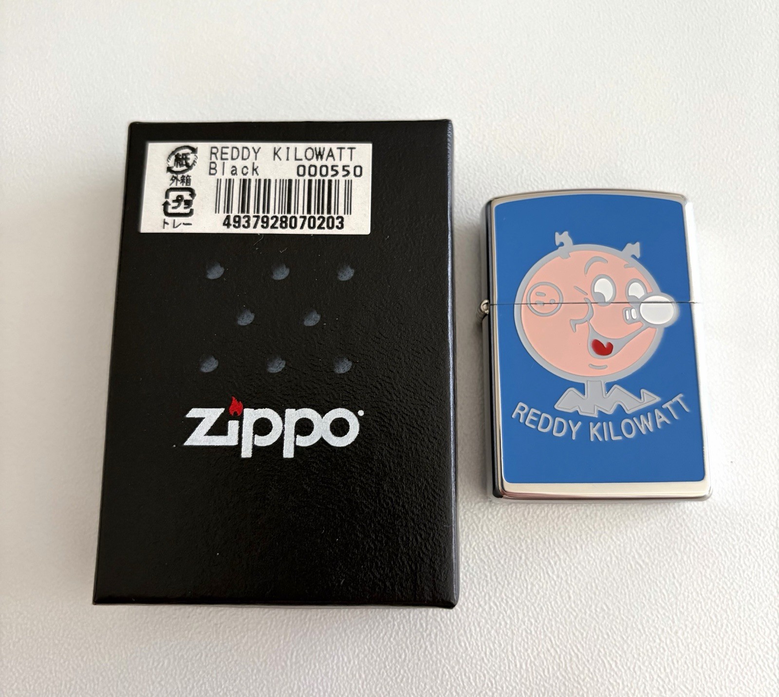 Vintage RARE 2004 Reddy Kilowatt Zippo Lighter