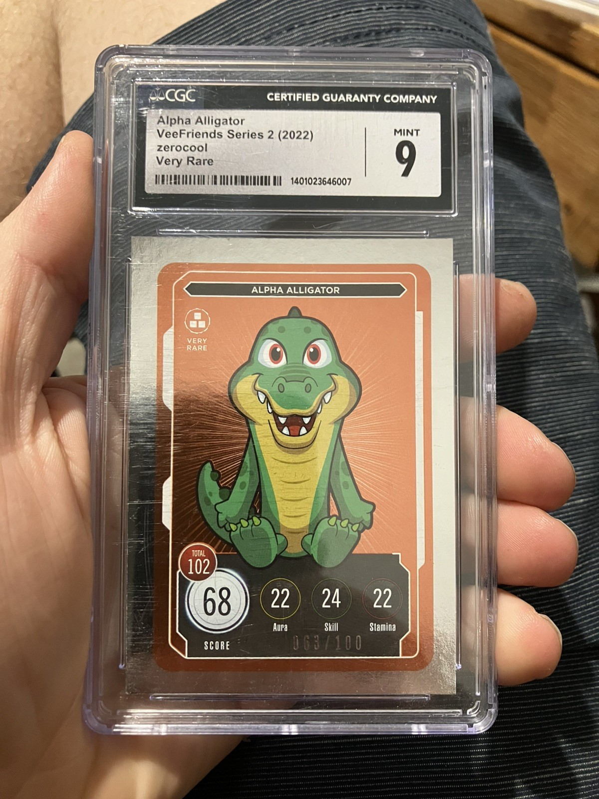 Veefriends Alpha Alligator Very Rare 63/100 CGC 9