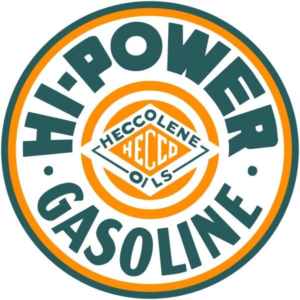 HECCOLENE Oils Hi-Power Gasoline NEW Sign 40\