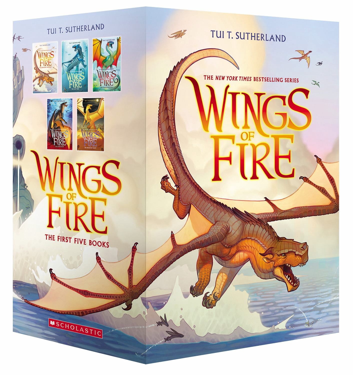 Scholastic US Wings of Fire Book Box Set, Complete First Five Books, Hardcover,