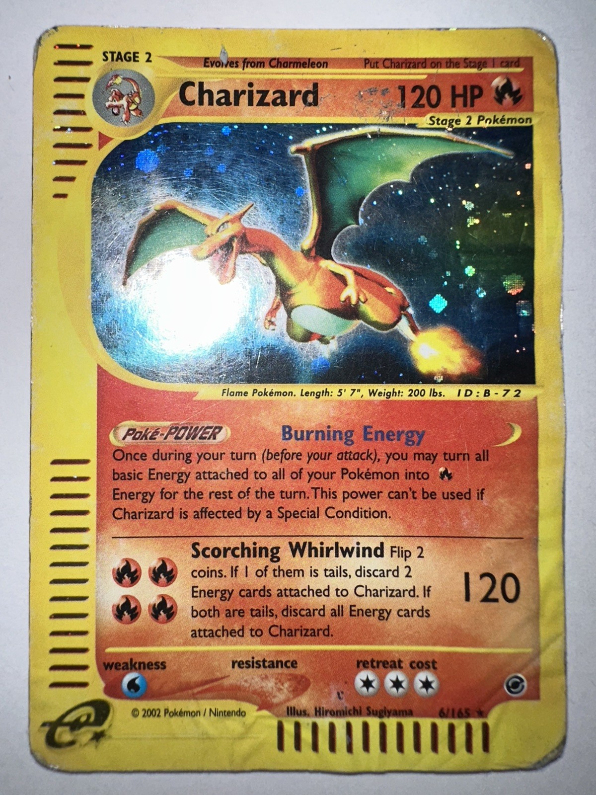 Pokemon Expedition Base Set Charizard Holo 6/165 Pokemon Expedition Base Set Charizard Holo 6/165
