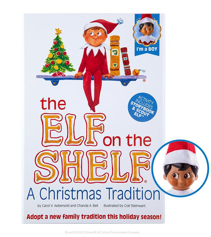 The Elf On The Shelf Boy - Dark Tone, Brown Eyes