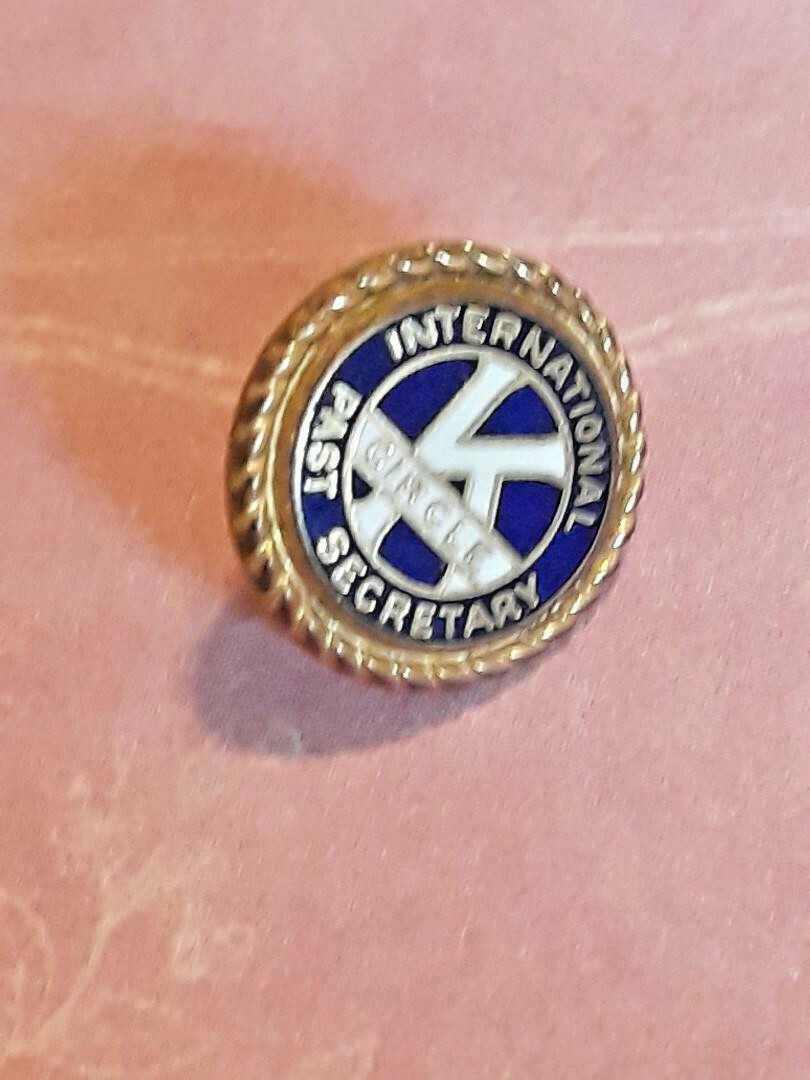 Vintage Circle K  INTERNATIONAL PAST SECRETARY ENAMEL LAPEL PIN ~ RARE