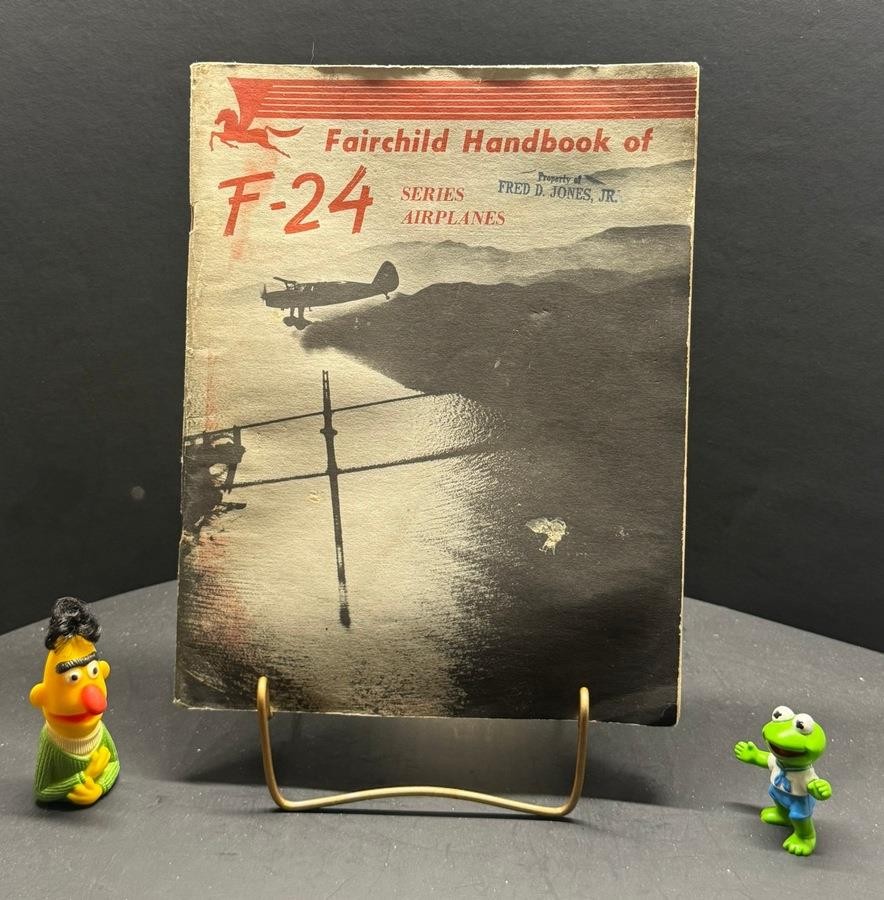 Fairchild Handbook Of F-24 Series Airplanes Vintage Aviation Pilot Aircraft Book